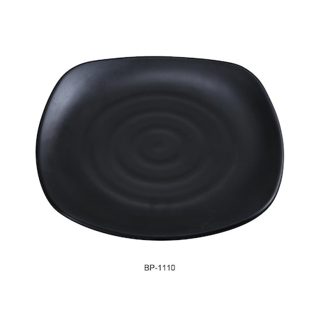 Yanco Black Pearl-1 Square Plate, Black - 10 x 10 in., 24PK BP-1110